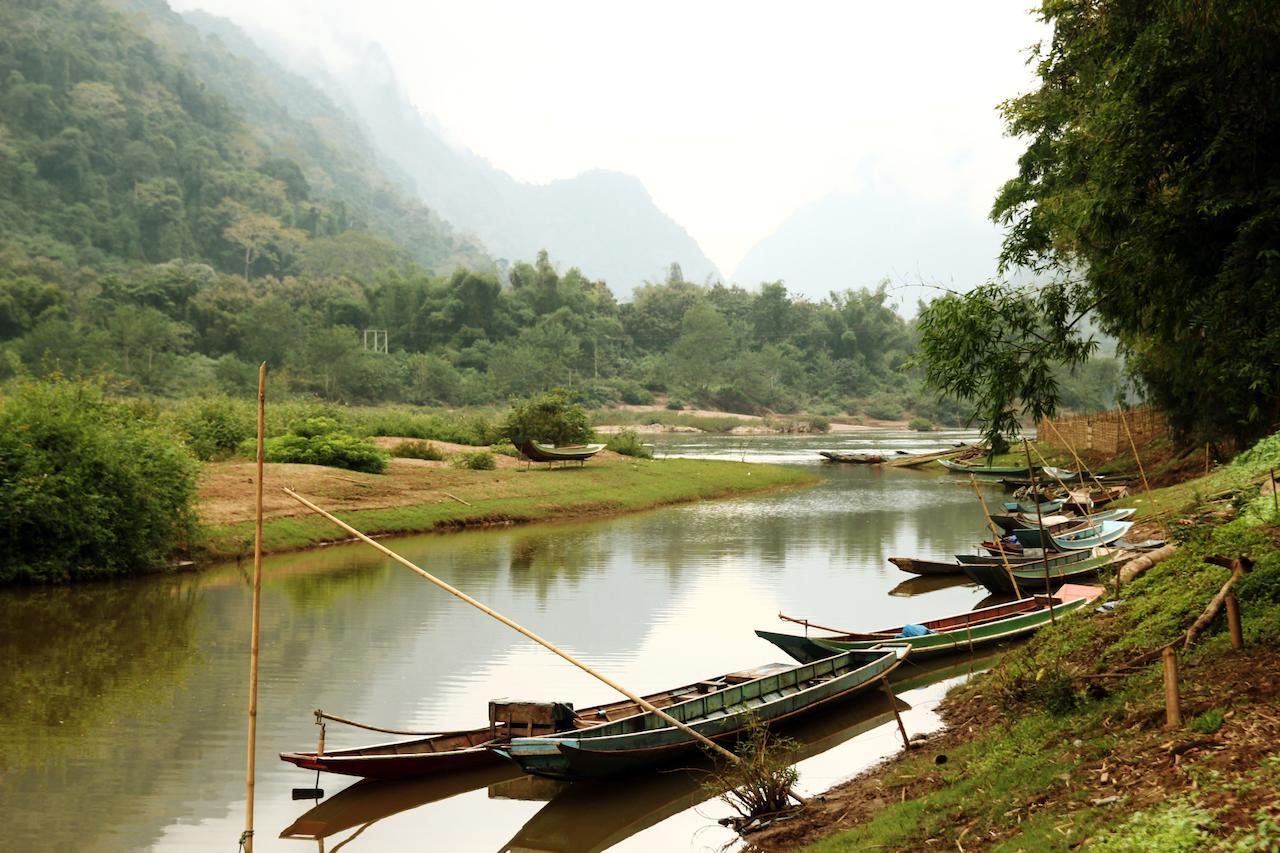 Riverview Bungalows & Gh Muang Ngoi Экстерьер фото